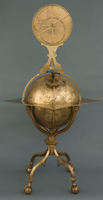Zdjęcie nr 5 (31)
                                	                             Globus nieba, Hans Dorn, Buda, 1480. Mosiężny globus nieba z XV w., dar Marcina Bylicy z Olkusza.
                            